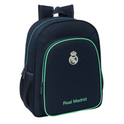 Mochila infantil adaptable a carro Real Madrid azul marino